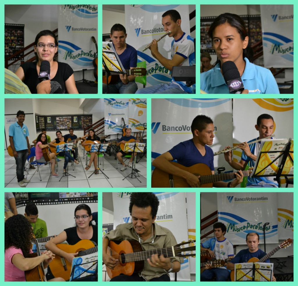 Dia Mundial da Música teve apresentações de grupos de violão, alunos de flauta e teclado